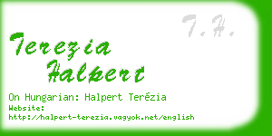 terezia halpert business card