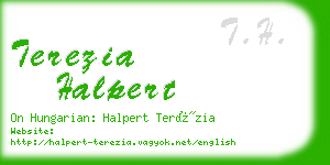 terezia halpert business card